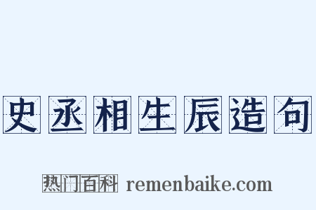 史丞相生辰造句是什么意思的图片